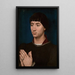 Portrait de Jean Gros - Atelier de Rogier van der Weyden — quadro incorniciato alla parete