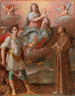 La Vierge à l'Enfant entre l'archange Michel et saint François - Atelier de Santi di Tito — vista dell’opera