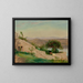 Lago Albano dal castello di Gandolfo, Italia - Worthington Whittredge — quadro incorniciato alla parete
