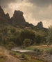 Vista pastorale estiva di Kallenfels - Worthington Whittredge — vista dell’opera
