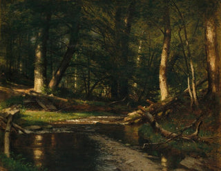 Il ruscello nei boschi - Worthington Whittredge — vista dell’opera