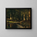 Il ruscello nei boschi - Worthington Whittredge — quadro incorniciato alla parete
