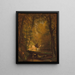 Il bacino di trote - Worthington Whittredge — quadro incorniciato alla parete