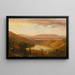 Vista delle cascate di Kaaterskill - Worthington Whittredge — quadro incorniciato alla parete