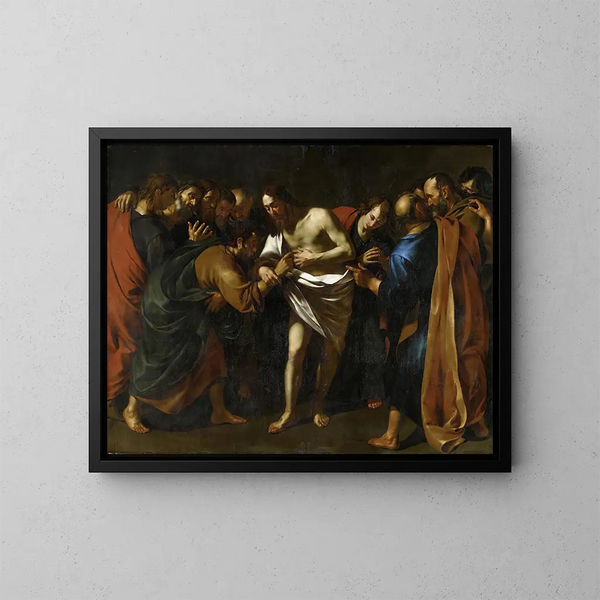 L'incredulità di san Tommaso - Wouter Pietersz Crabeth II — quadro incorniciato alla parete