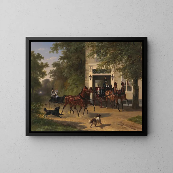 August Belmont e Isabel Perry - Wouterus Verschuur — quadro incorniciato alla parete