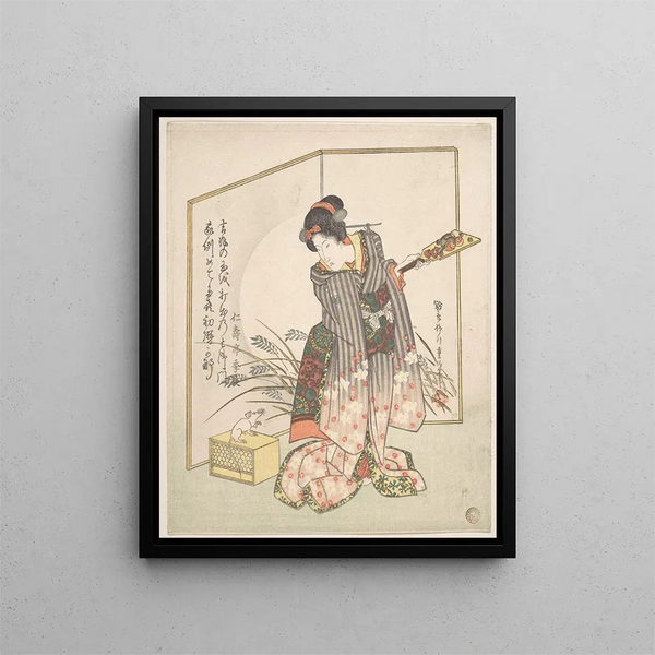 Yanagawa Shigenobu - New Year Greeting Card for Rat Year.webp