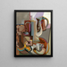 Nature morte alla caffettiera e alla frutta – Youla Chapoval — quadro incorniciato alla parete