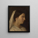 Ritratto di una donna di profilo - Zofia Szymanowska-Lenartowicz — quadro incorniciato alla parete