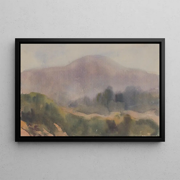 Sotto una montagna blu - Zolo Palugyay — quadro incorniciato alla parete