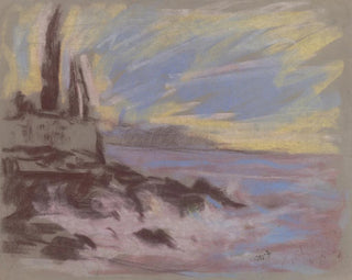 Zolo Palugyay - Coastal Motif with Cyprusses.webp