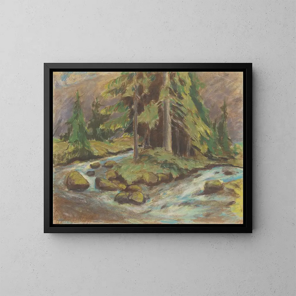Ruisseau Demnovski - Zolo Palugyay — quadro incorniciato alla parete