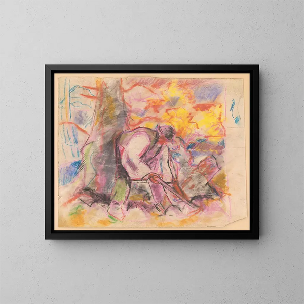Labourage - Zolo Palugyay — quadro incorniciato alla parete