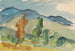 Paesaggio ai piedi delle montagne - Zolo Palugyay — vista dell’opera