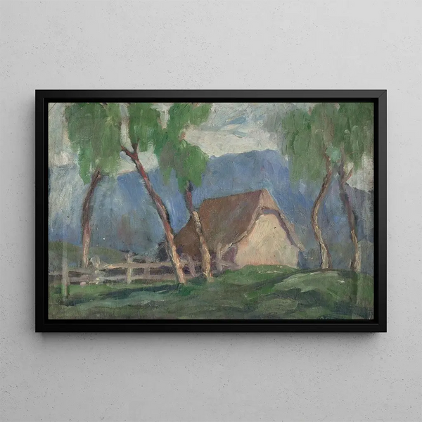 Paesaggio con Betulle - Zolo Palugyay — quadro incorniciato alla parete