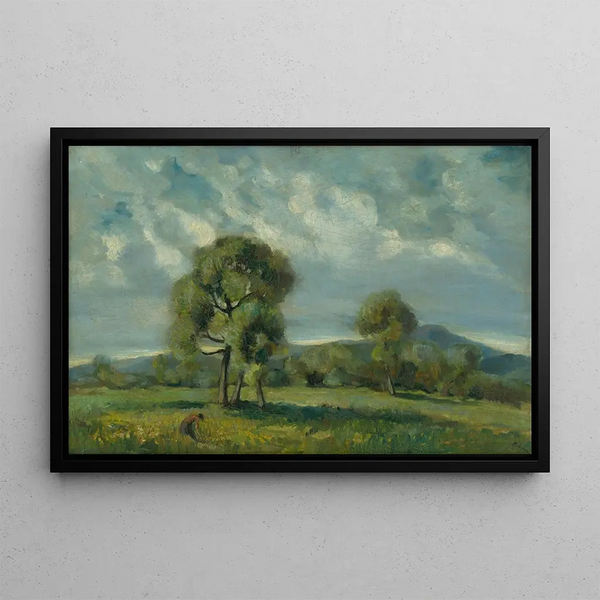 Zolo Palugyay - Liptov Landscape with Trees.webp