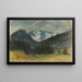 Paesaggio di Montagna con Cime Nevose - Zolo Palugyay — quadro incorniciato alla parete
