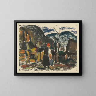 su acqua - Zolo Palugyay — quadro incorniciato alla parete