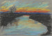 Alba rossa su un fiume - Zolo Palugyay — vista dell’opera