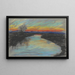 Alba rossa su un fiume - Zolo Palugyay — quadro incorniciato alla parete