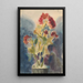 Fleurs rouges - Zolo Palugyay — quadro incorniciato alla parete