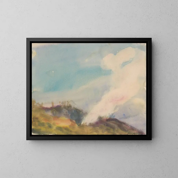 Fuoco d'autunno sfavillante - Zolo Palugyay — quadro incorniciato alla parete