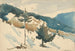 Pianura innevata tra le montagne - Zolo Palugyay — vista dell’opera