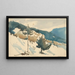Pianura innevata tra le montagne - Zolo Palugyay — quadro incorniciato alla parete