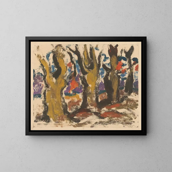 Notte stellata - Zolo Palugyay — quadro incorniciato alla parete
