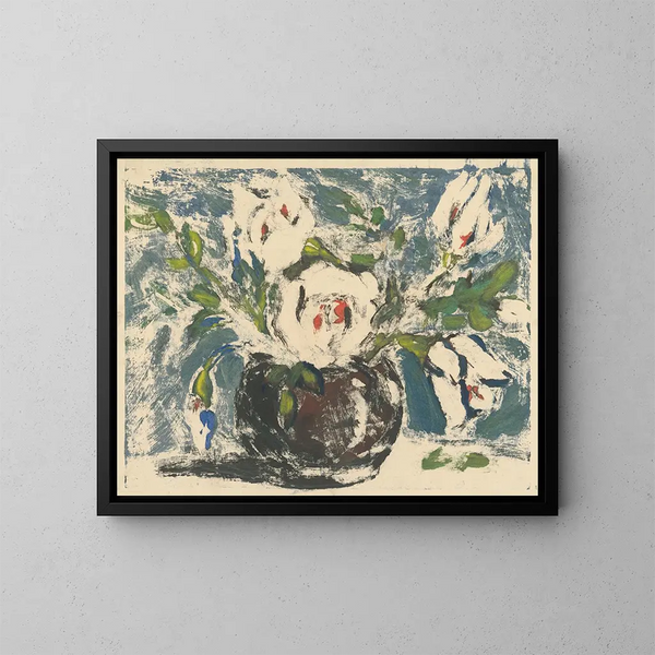 Vaso con fiori - Zolo Palugyay — quadro incorniciato alla parete