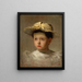 Una ragazza con un cappello - Zoltan Veress — quadro incorniciato alla parete