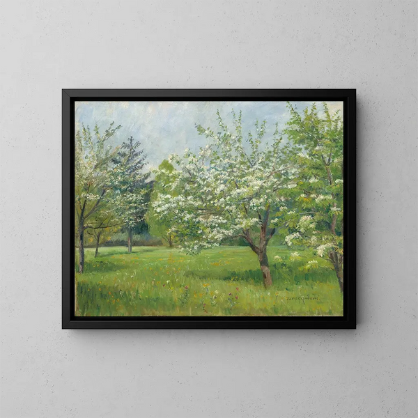 Alberi in fiore - Zora von Preradovic — quadro incorniciato alla parete
