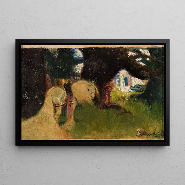 Zygmunt Grabowski - In front of the Dragons Den figure for the fairy tale.webp