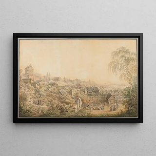 Zygmunt Vogel - View of Warsaw from the side of the gardens in the Saint Casimirs Monastery.webp