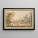 Parc Łazienki, vista dal sud - Zygmunt Vogel — quadro incorniciato alla parete