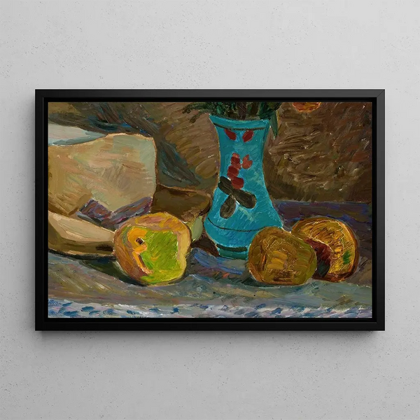 Vaso di fiori blu - Zygmunt Waliszewski — quadro incorniciato alla parete