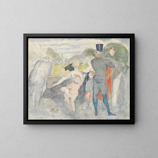 Cabine I con un autoritratto - Zygmunt Waliszewski — quadro incorniciato alla parete