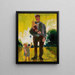 Uomo con bambini - Zygmunt Waliszewski — quadro incorniciato alla parete