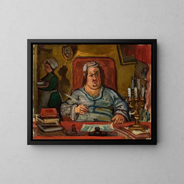 Nu violet - Zygmunt Waliszewski — quadro incorniciato alla parete