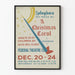 Poster Vintage A Christmas Carol Teatro Federale