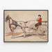Poster in stile vintage Hippomobiles - A carro da corsa del Kentucky — quadro incorniciato alla parete