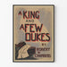 Poster vintage A King and A Few Dukes