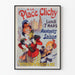 Poster vintage Place Clichy - Distribuzione di mazzi di fiori di Nizza