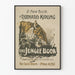 Poster vintage Libro The Jungle Book di Rudyard Kipling