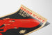 Poster sovietico rosso e nero in stile costruttivista