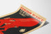 Poster di propaganda sovietica rossa e nera design vintage