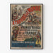 Poster vintage « Attraverso il mondo » Panorama su vetro