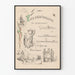 Poster vintage per annuncio di matrimonio Amsterdam 1890