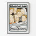 Poster Vintage Abbonamento Norsk Familie Journal