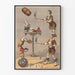 Poster vintage atto acrobatico al circo